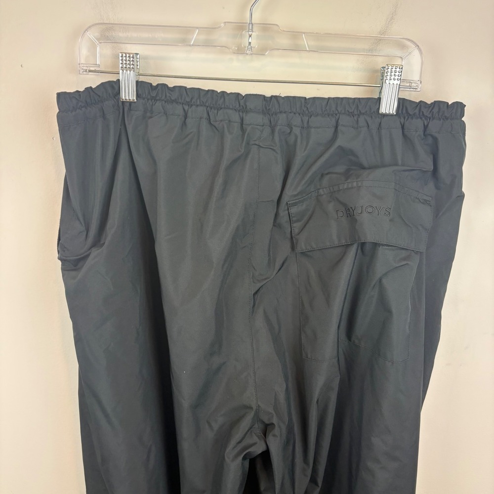 FootJoy DryJoys Mens Large Black Waterproof Golf Rain Pants Performance Trousers - Picture 7 of 8